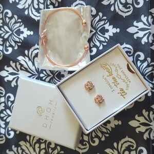 Eternity Knot Earrings & Cuff Set